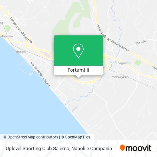 Mappa Uplevel Sporting Club Salerno