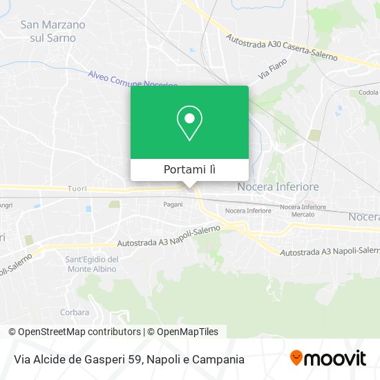 Mappa Via Alcide de Gasperi 59