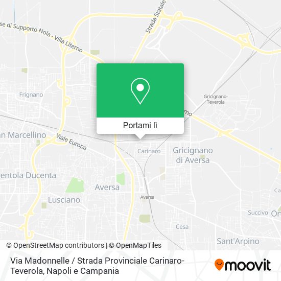 Mappa Via Madonnelle / Strada Provinciale Carinaro-Teverola