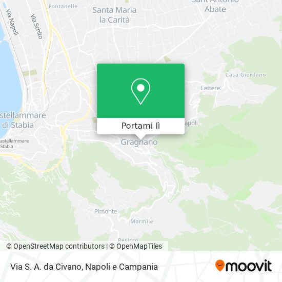 Mappa Via S. A. da Civano