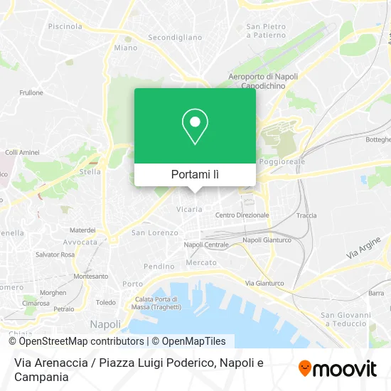 Mappa Via Arenaccia / Piazza Luigi Poderico