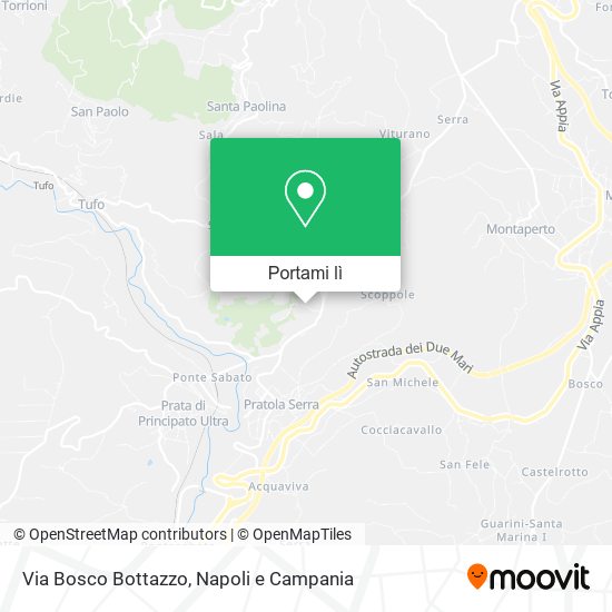Mappa Via Bosco Bottazzo