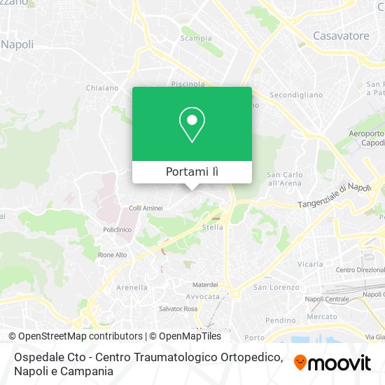 Mappa Ospedale Cto - Centro Traumatologico Ortopedico