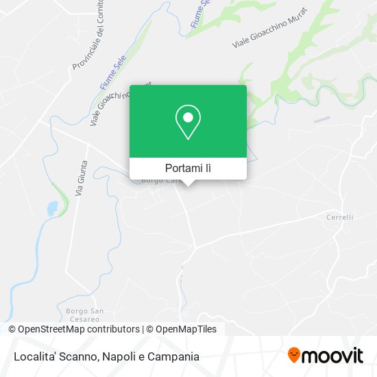 Mappa Localita' Scanno