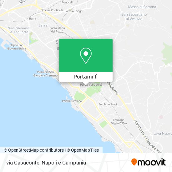 Mappa via Casaconte