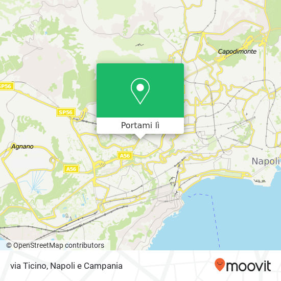 Mappa via Ticino