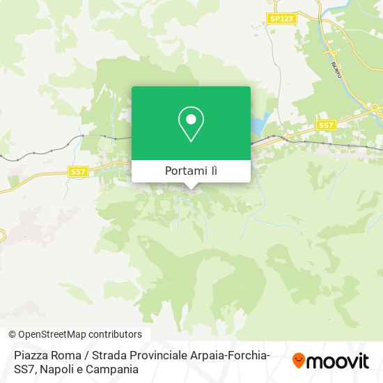 Mappa Piazza Roma / Strada Provinciale Arpaia-Forchia-SS7