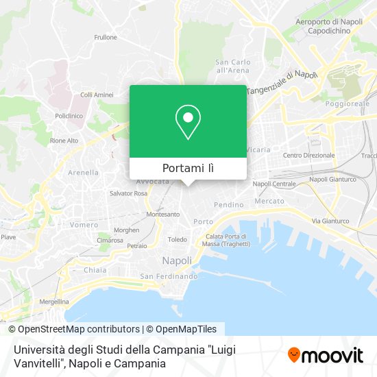 Mappa Università degli Studi della Campania "Luigi Vanvitelli"