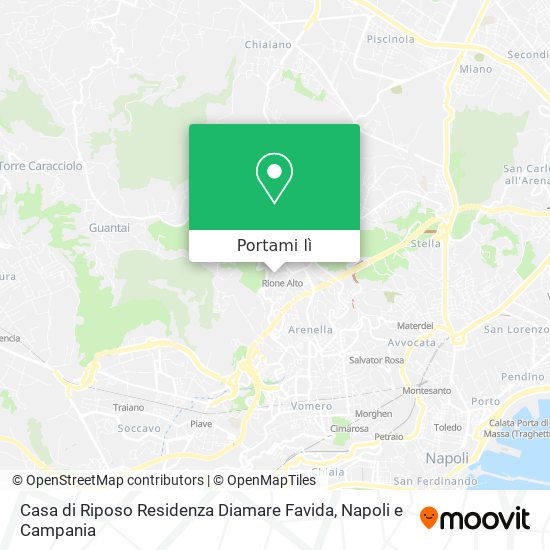 Mappa Casa di Riposo Residenza Diamare Favida