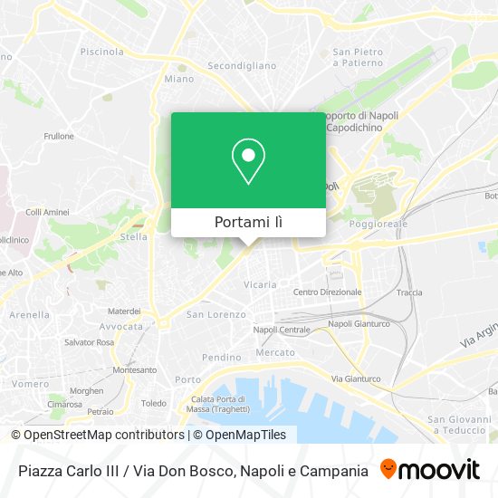 Mappa Piazza Carlo III / Via Don Bosco