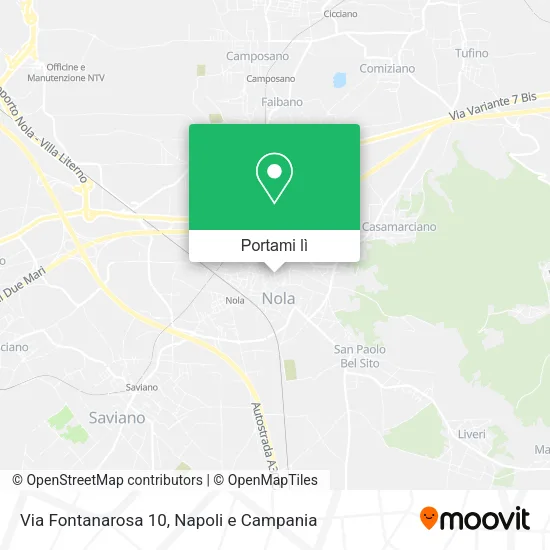 Mappa Via Fontanarosa 10
