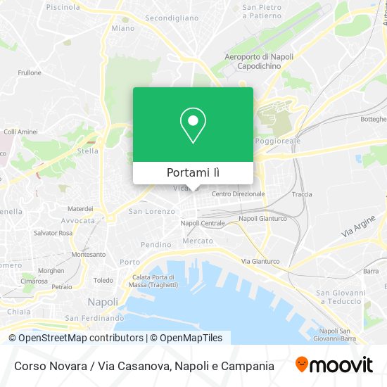 Mappa Corso Novara / Via Casanova