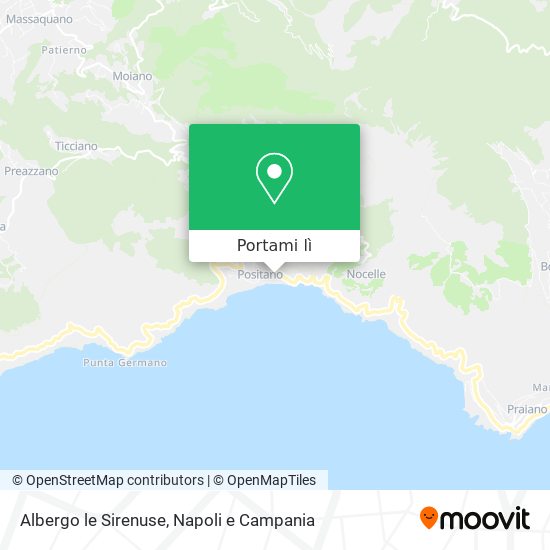 Mappa Albergo le Sirenuse
