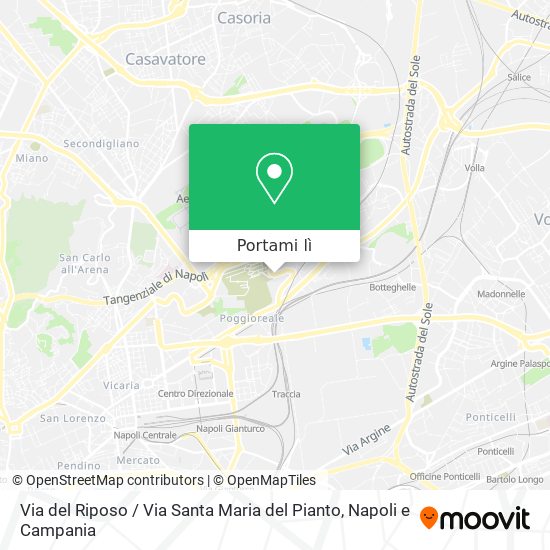 Mappa Via del Riposo / Via Santa Maria del Pianto