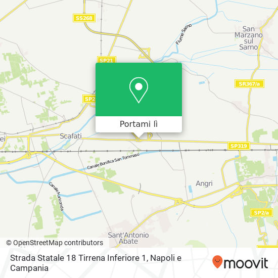 Mappa Strada Statale 18 Tirrena Inferiore 1