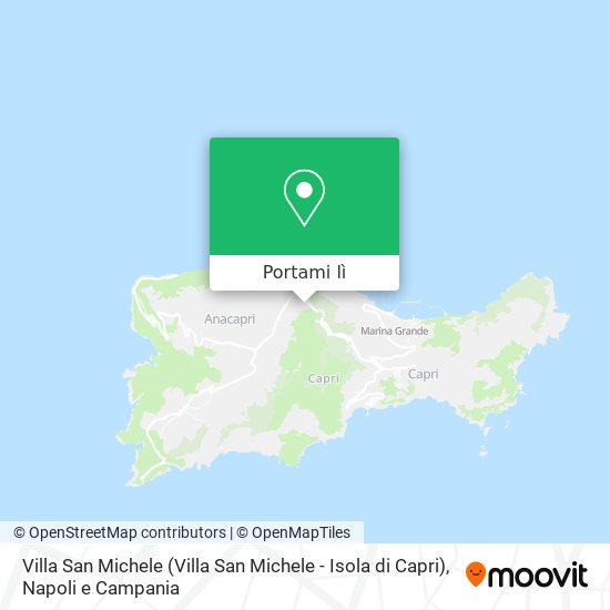 Mappa Villa San Michele (Villa San Michele - Isola di Capri)