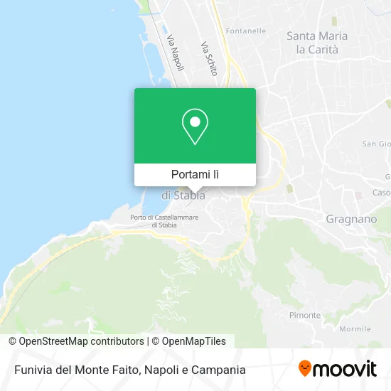 Mappa Funivia del Monte Faito