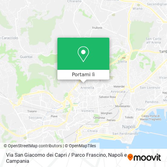 Mappa Via San Giacomo dei Capri / Parco Frascino