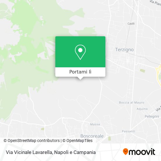Mappa Via Vicinale Lavarella
