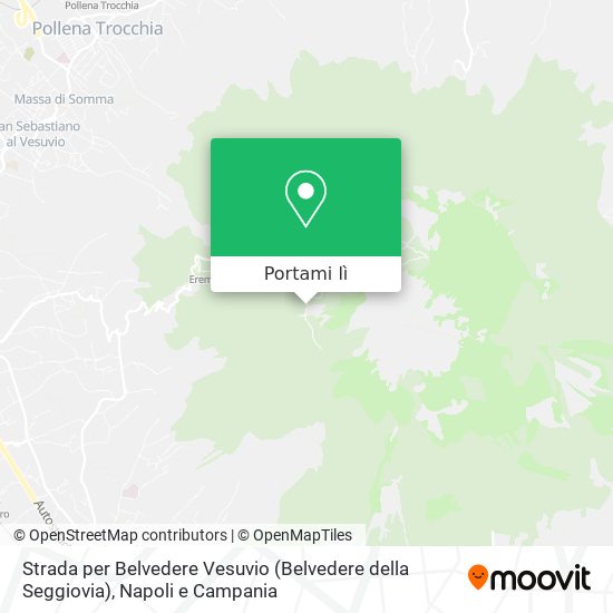 Mappa Strada per Belvedere Vesuvio (Belvedere della Seggiovia)