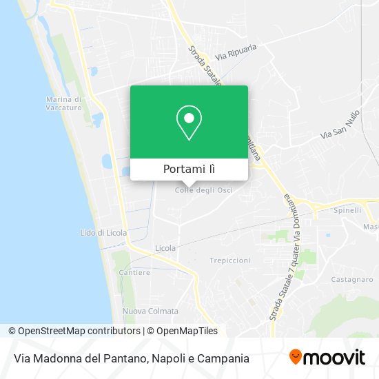 Mappa Via Madonna del Pantano