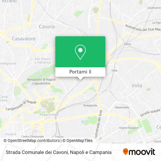Mappa Strada Comunale dei Cavoni