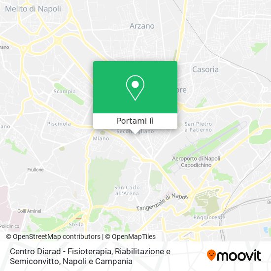 Mappa Centro Diarad - Fisioterapia, Riabilitazione e Semiconvitto