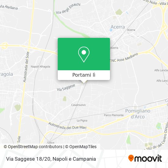 Mappa Via Saggese 18/20