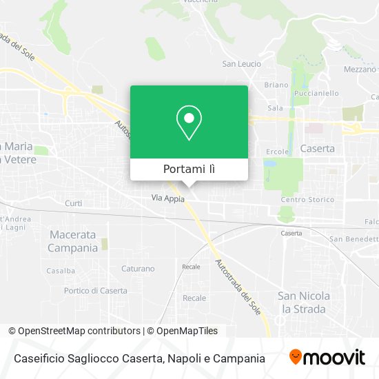 Mappa Caseificio Sagliocco Caserta