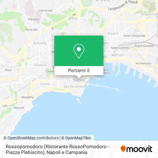 Mappa Rossopomodoro (Ristorante RossoPomodoro - Piazza Plebiscito)