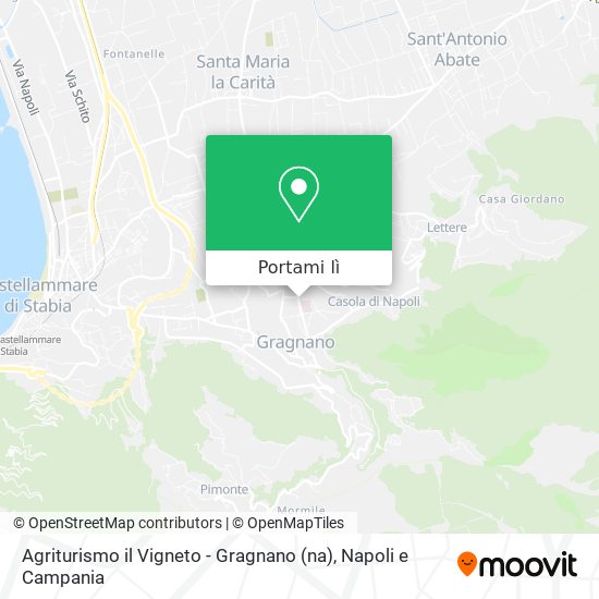 Mappa Agriturismo il Vigneto - Gragnano