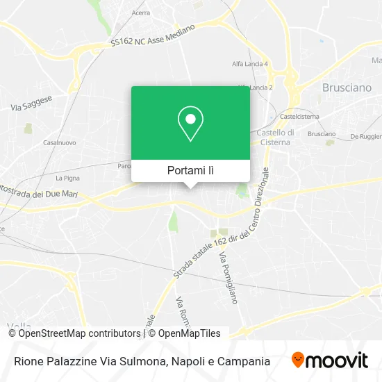 Mappa Rione Palazzine Via Sulmona