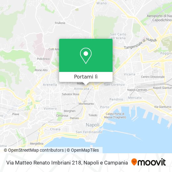 Mappa Via Matteo Renato Imbriani  218