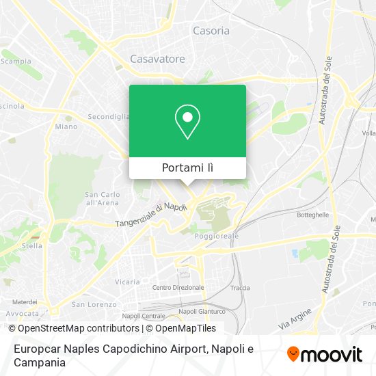 Mappa Europcar Naples Capodichino Airport