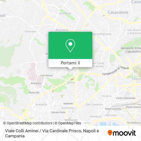 Mappa Viale Colli Aminei / Via Cardinale Prisco