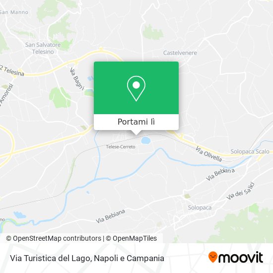 Mappa Via Turistica del Lago