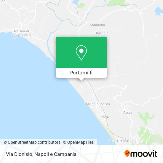 Mappa Via Dionisio