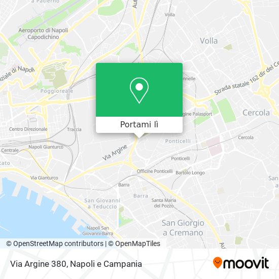 Mappa Via Argine  380