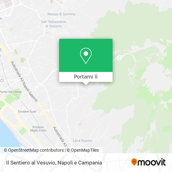 Mappa Il Sentiero al Vesuvio