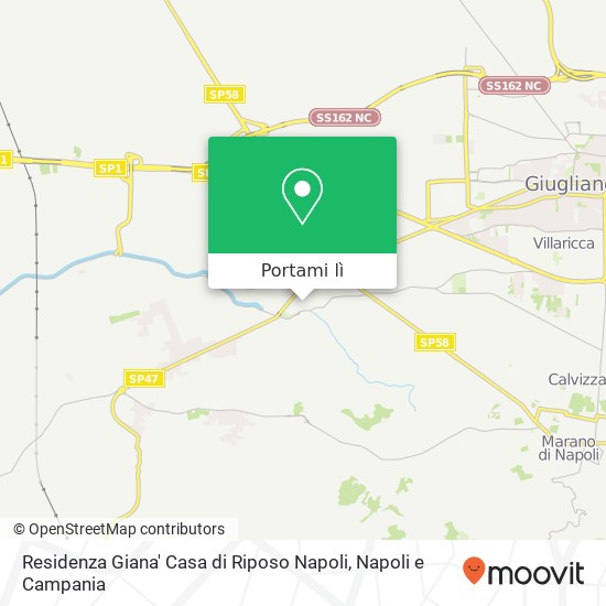 Mappa Residenza Giana' Casa di Riposo Napoli