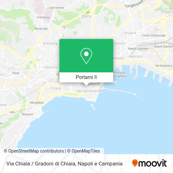 Mappa Via Chiaia / Gradoni di Chiaia