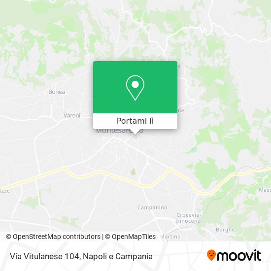 Mappa Via Vitulanese 104