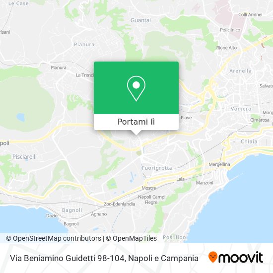Mappa Via Beniamino Guidetti 98-104