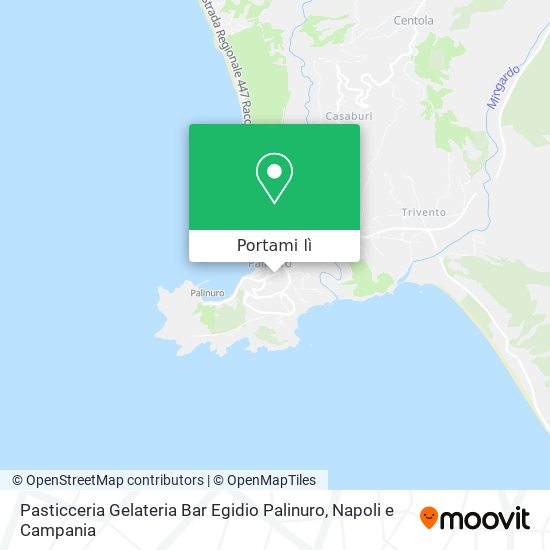 Mappa Pasticceria Gelateria Bar Egidio Palinuro