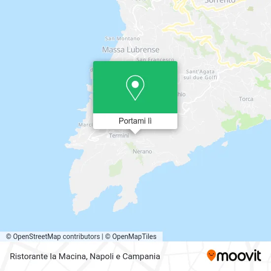 Mappa Ristorante la Macina