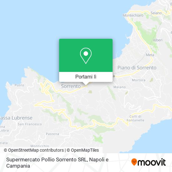 Mappa Supermercato Pollio Sorrento SRL
