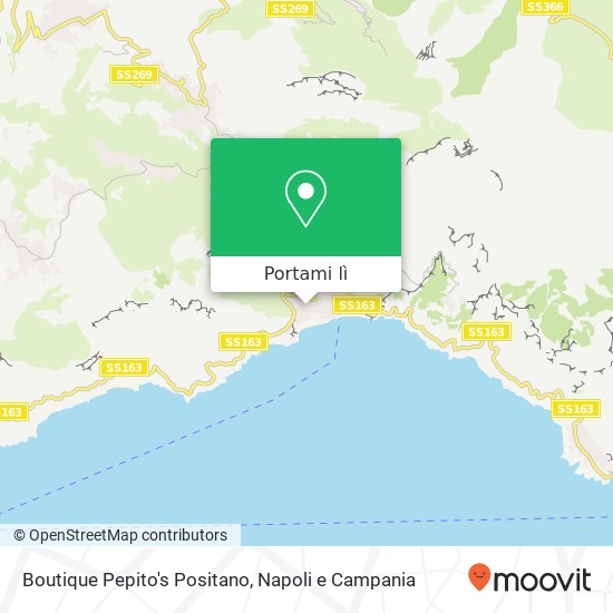 Mappa Boutique Pepito's Positano, Via Pasitea 84017 Positano