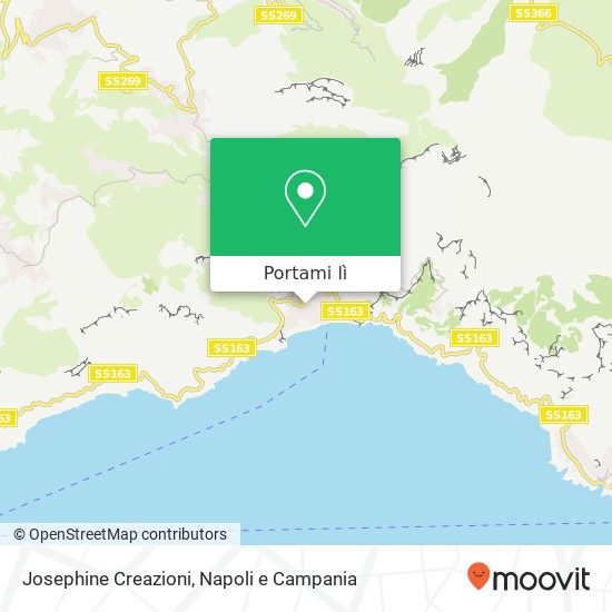 Mappa Josephine Creazioni, Via Pasitea, 378 Positano