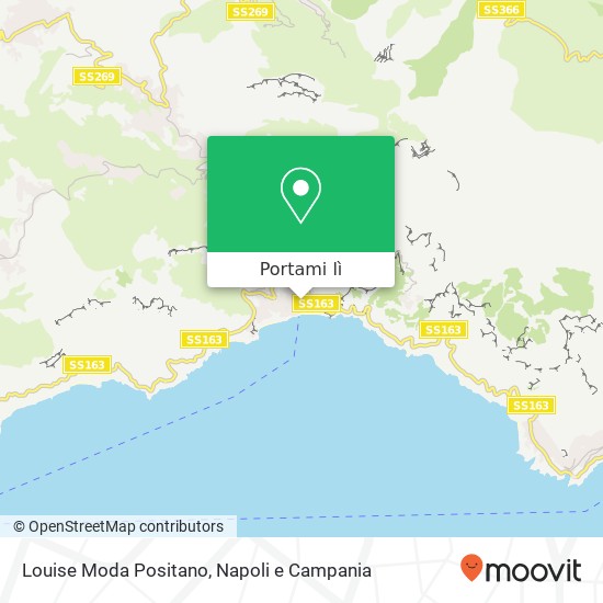 Mappa Louise Moda Positano, Via dei Mulini 84017 Positano