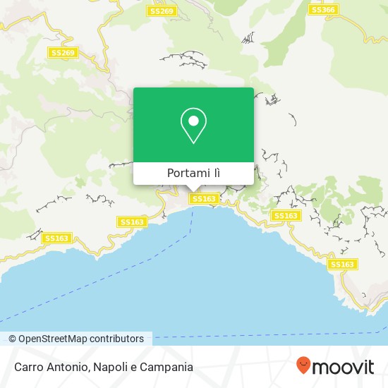 Mappa Carro Antonio, Via dei Mulini 84017 Positano